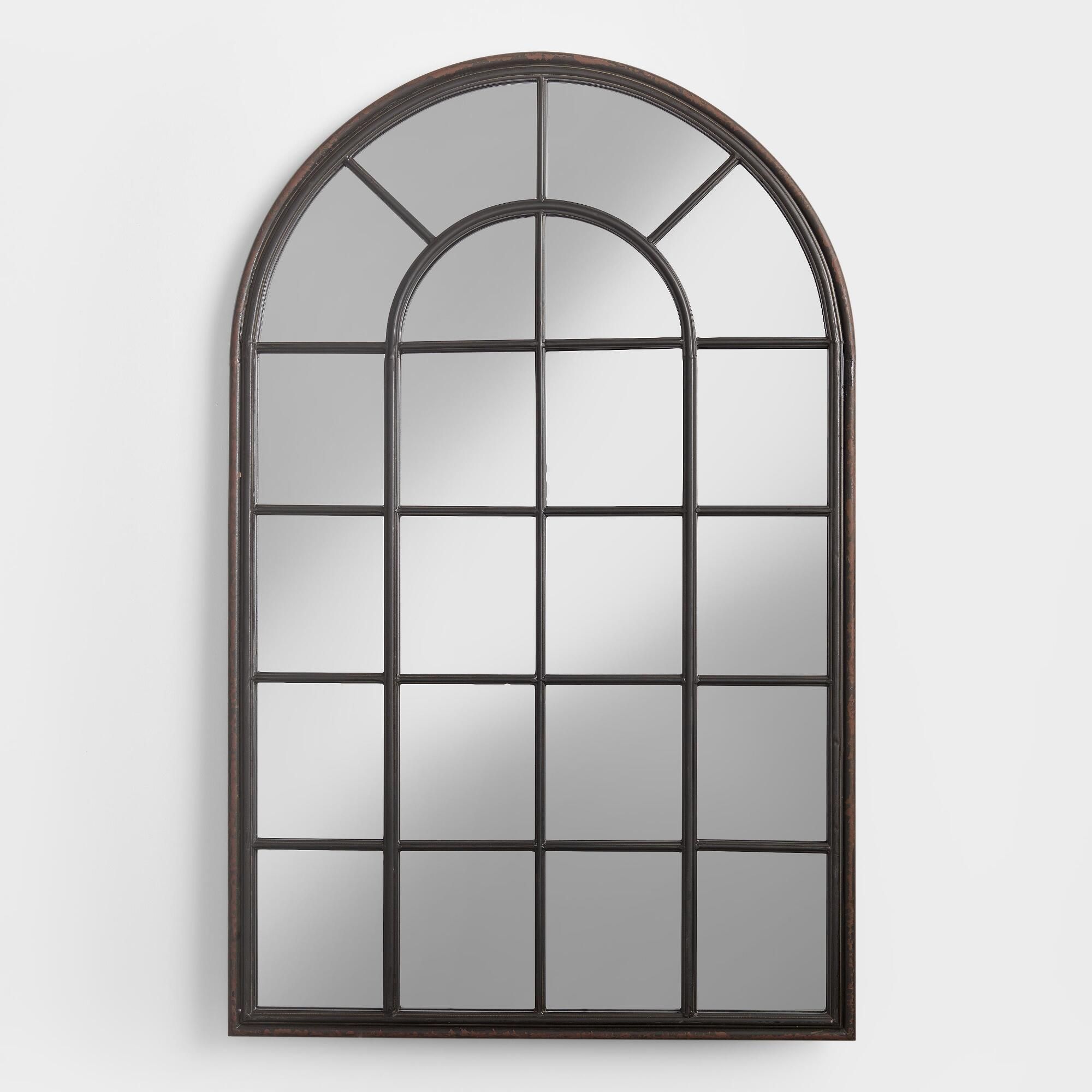 Black Windowpane Andrea Mirror by World Market | World Market