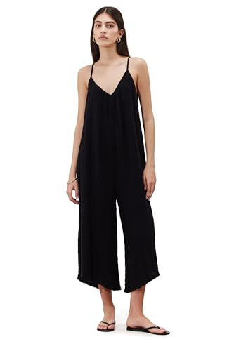 Gottex Women's Standard Cloudshore Oversized Jumpsuit Cover-Up, Black | Amazon (US)