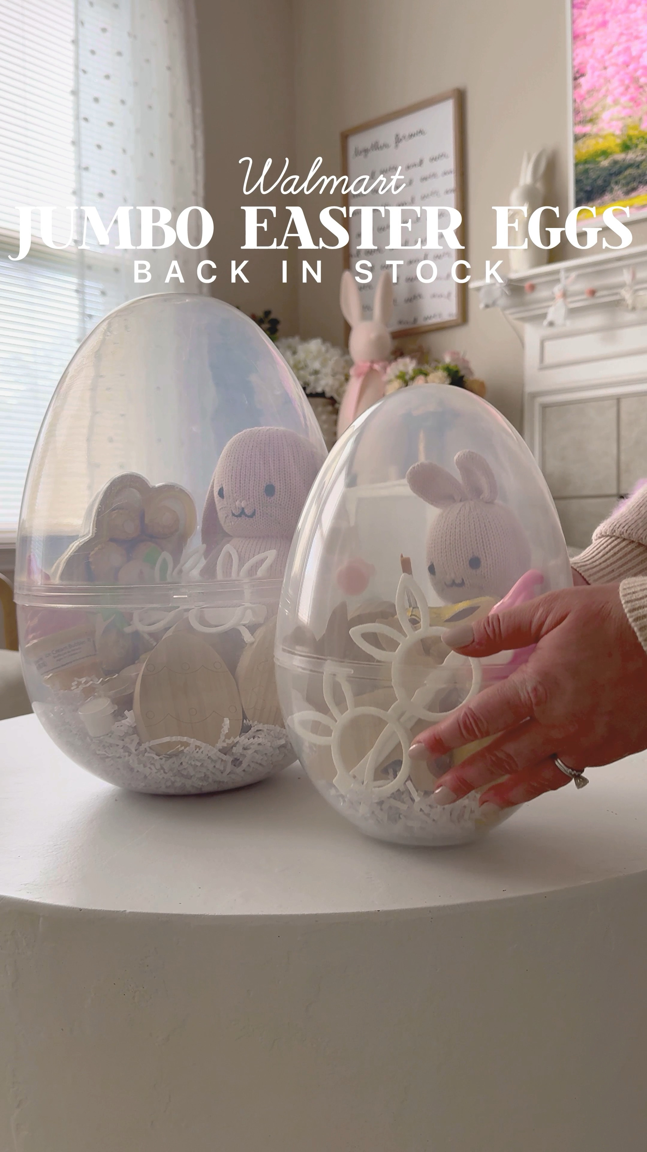 Jumbo Easter Eggs are back in stock at Walmart!  Mine are 16” and 10”.  I prefer the 16” as it holds a lot more!

#easter #walmart #easteregg #easter2025 

#LTKFindsUnder50 #LTKWatchNow #LTKKids