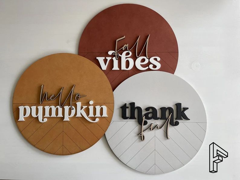 Fall Signs  Hello Pumpkin Sign  Thankful Sign  Fall Vibes  - Etsy | Etsy (US)