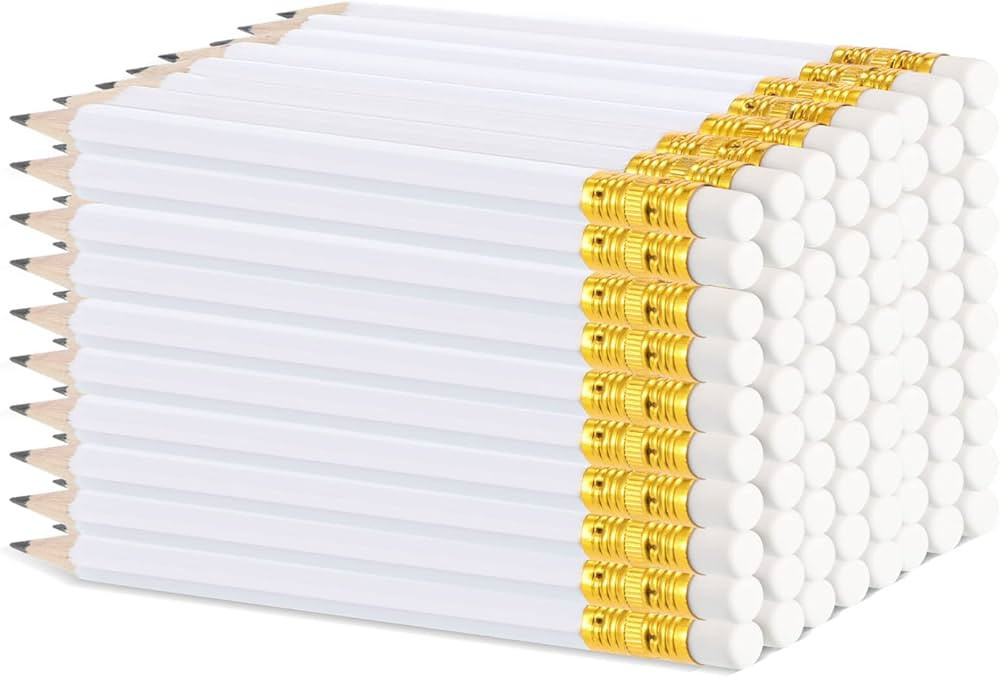 72 Pieces Wedding Pencils Half Pencils with Eraser Pre Sharpened, 4 Inch Bridal Shower Pencils Mi... | Amazon (US)