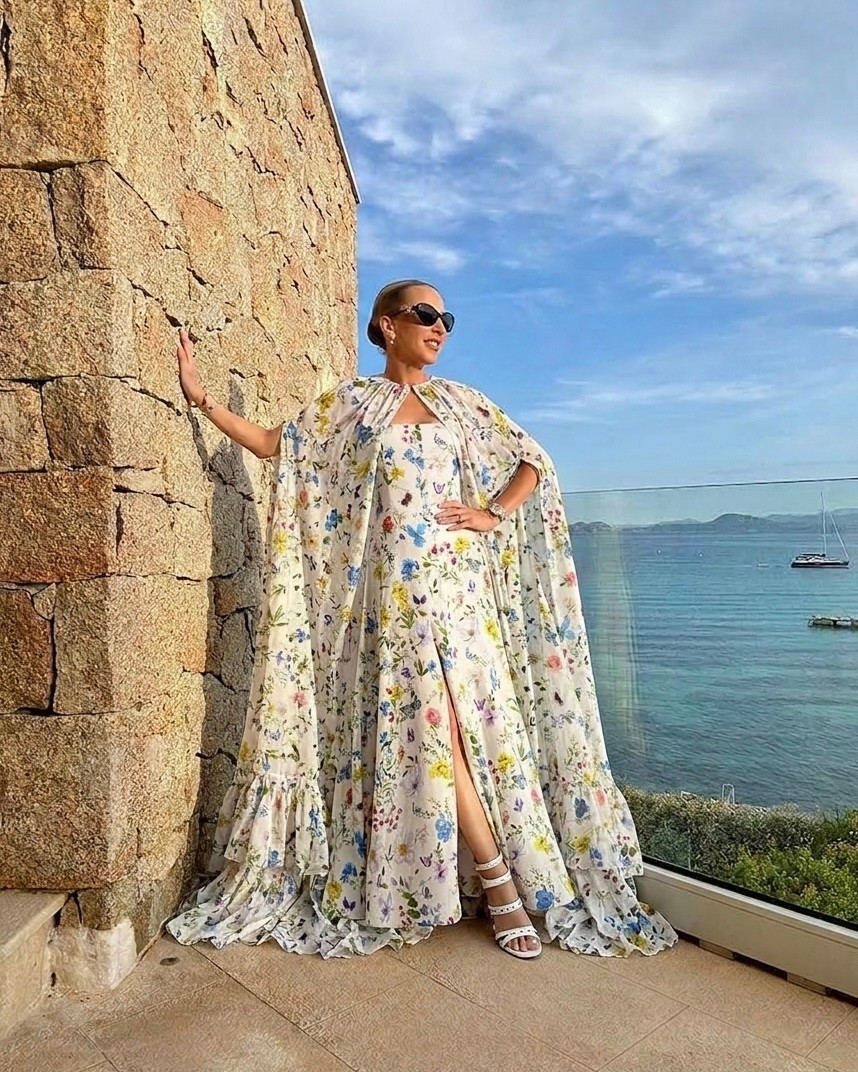 What to wear to the Kentucky Derby : the prettiest floral Kentucky Derby dress and cape  from Alice + Olivia. This floral gown / maxi dress would be perfect for so may spring and summer special events and galas. 

#LTKSeasonal #LTKootd #LTKSaleAlert