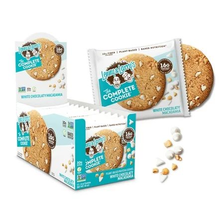 Lenny & Larry s The Complete Cookie White Chocolaty Macadamia 4oz - Plant-Based Protein Cookies Vega | Walmart (US)