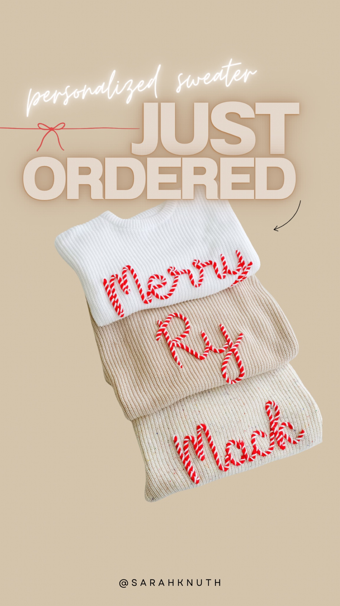 Personalized sweater, Christmas sweater, name sweater, small business Saturday 

#LTKCyberWeek #LTKHoliday #LTKSeasonal