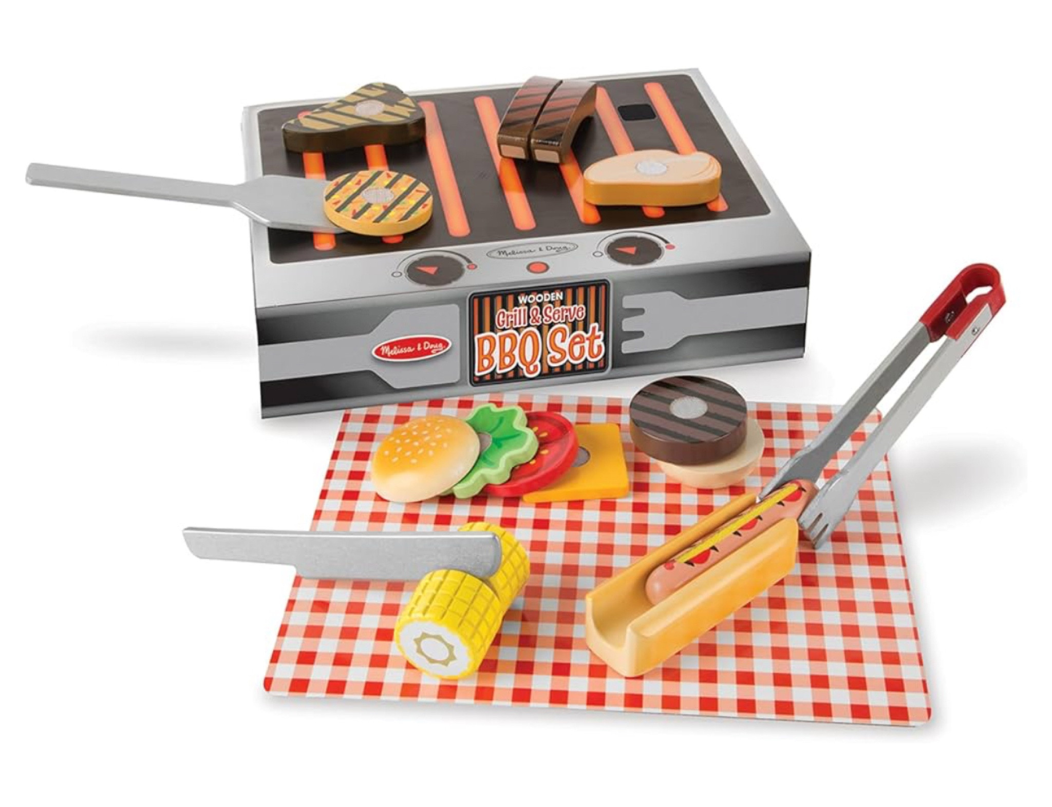 37% off 🎉

Visit the Melissa & Doug Store
4.7 4.7 out of 5 stars (2,492)
Melissa & Doug Grill and Serve BBQ Set (20 pcs) - Wooden Play Food and Accessories

#LTKKids #LTKGiftGuide #LTKSaleAlert