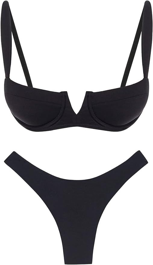 Narecte Womens Swimsuits for Women,Triangle Sexy Bikini Sets for Women,Two Piece Swimsuit Women,2... | Amazon (US)