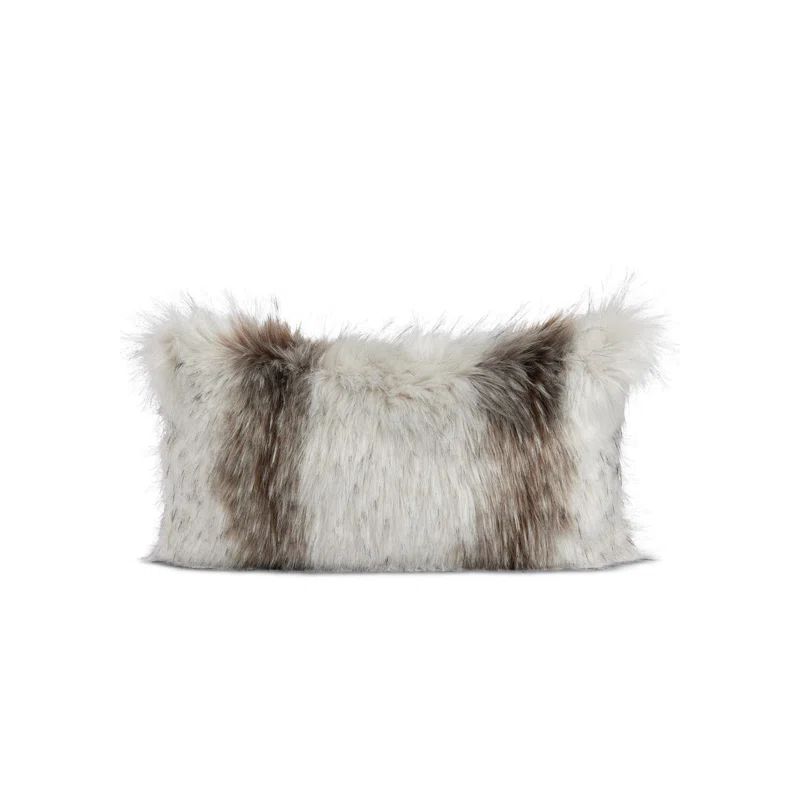 Limited Edition Faux Fur Pillow Clouded Fox | Wayfair North America
