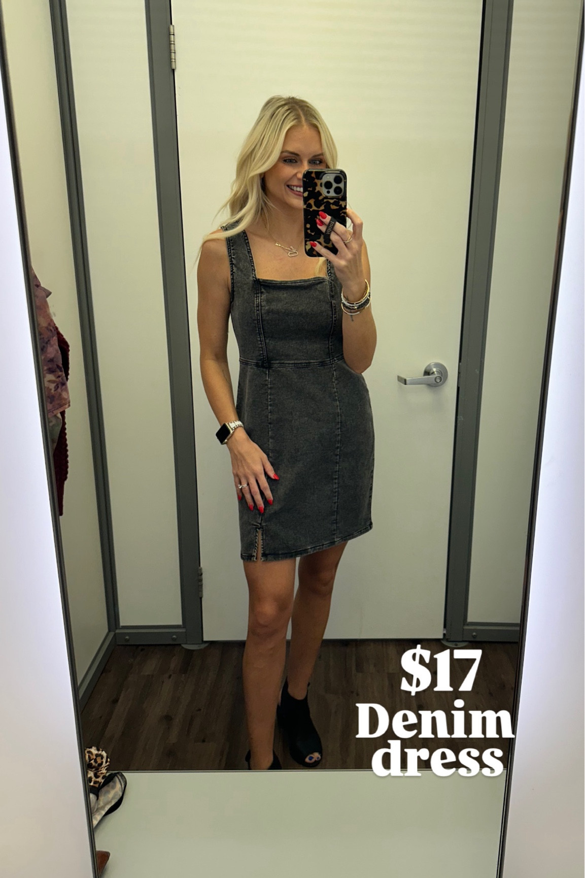 Denim dress — I’m in the small, but it was a bit big, so I bought the XS 

#LTKSaleAlert #LTKFindsUnder50 #LTKStyleTip