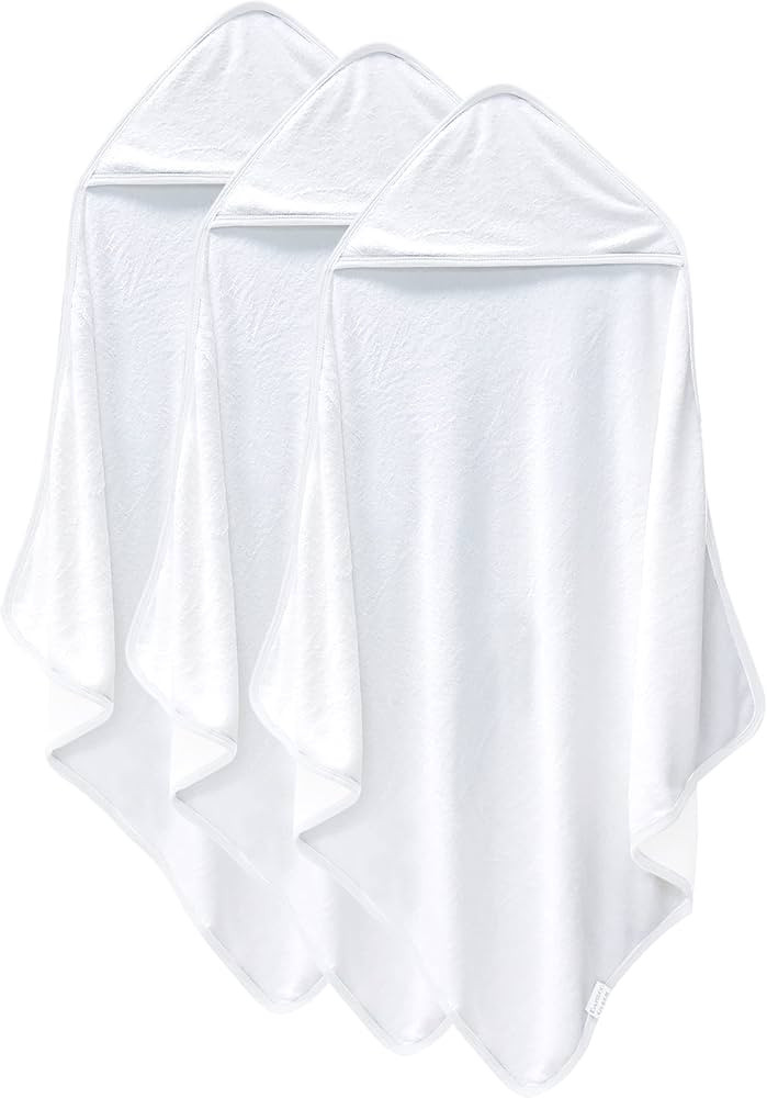 Cosy Family 3 Pack Baby Hooded Towels, Rayon Made from Bamboo, Ultra Soft Unisex Bath Towels for ... | Amazon (US)