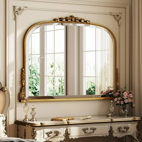 Vintage Design: This elegant mirror combines traditional vintage appeal with ornate baroque detai... | Walmart (US)