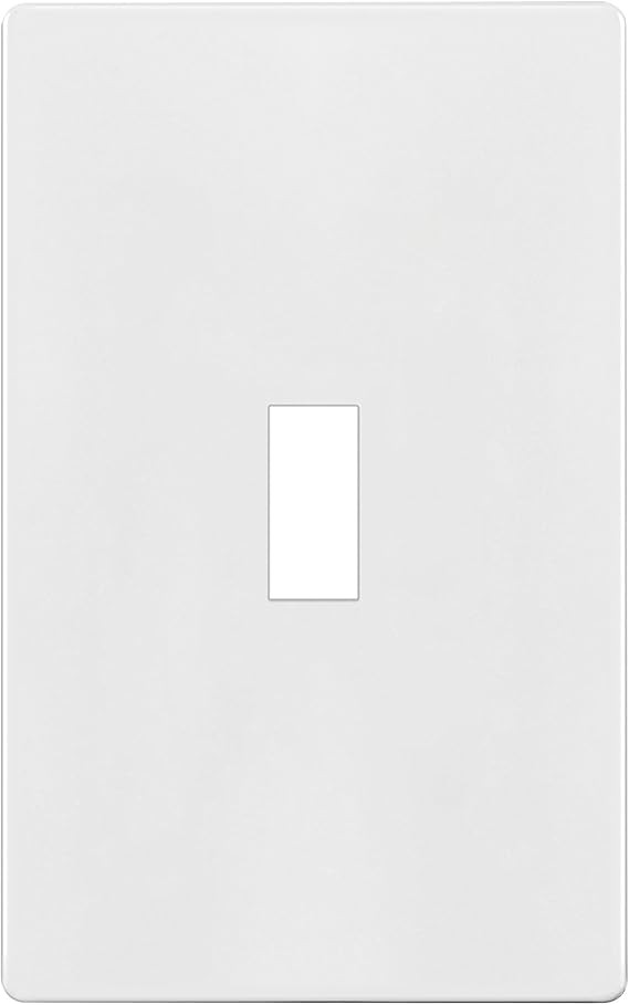 ENERLITES Screwless Toggle Switch Wall Plate, Child Safe Light Switch Cover, Standard Size 1-Gang... | Amazon (US)