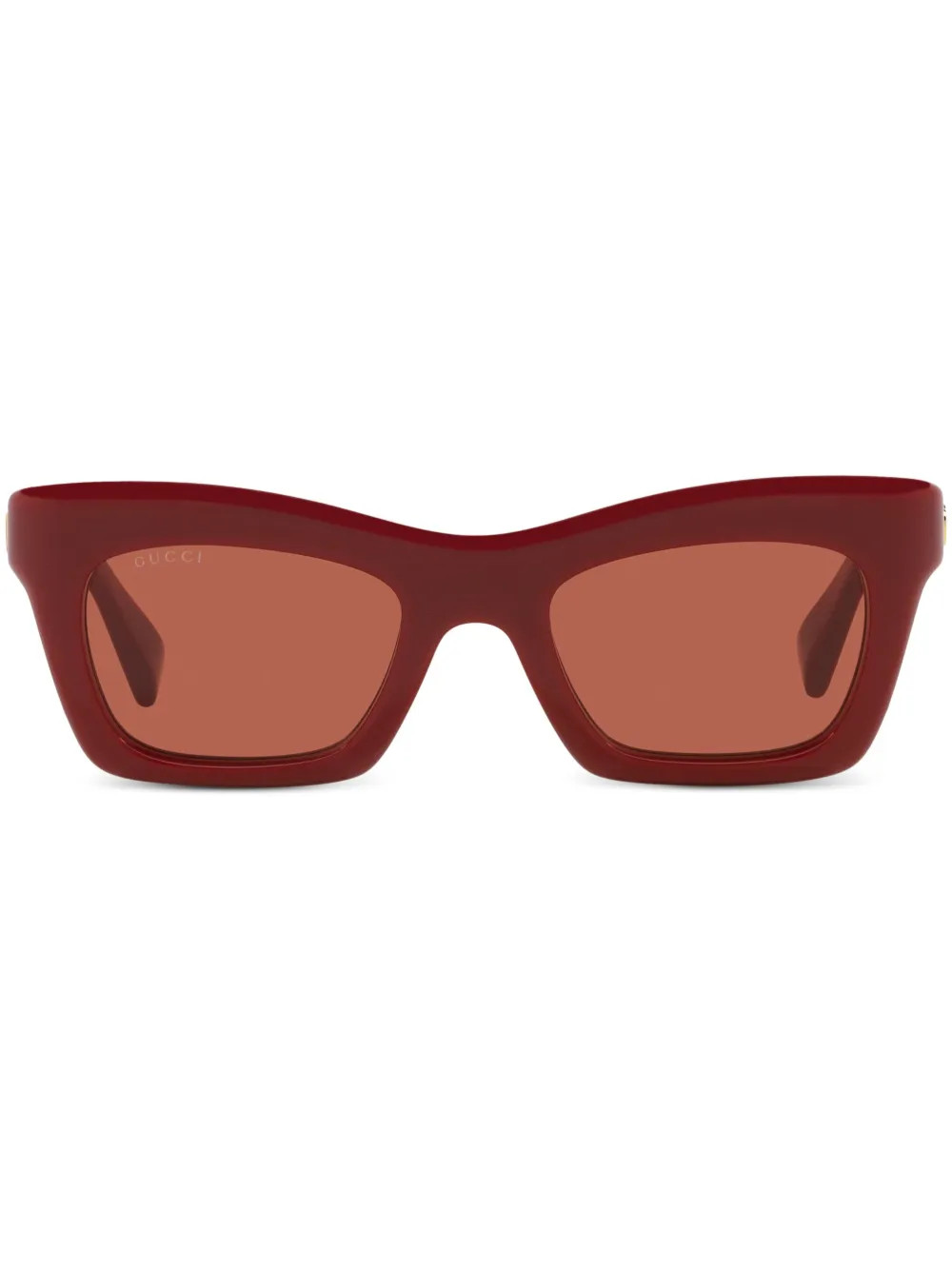 Gucci Eyewear Script Sunglasses | Red | FARFETCH | Farfetch Global