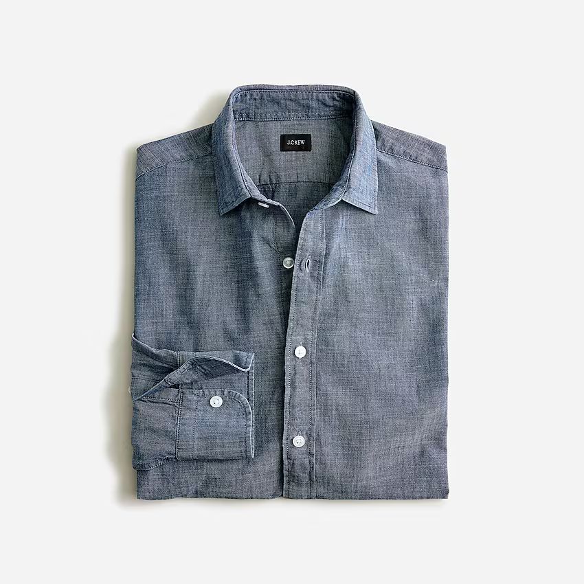 Bowery chambray shirt with spread collar | J.Crew US