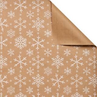 Kraft Snowflakes Gift Wrap by Celebrate It™ Christmas | Michaels Stores