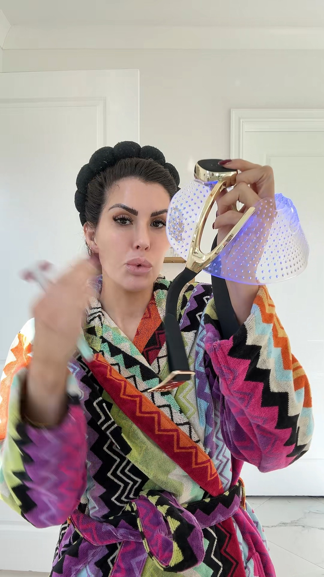 I red light nearly 7x a week for 10 minutes — been doing this for over 18 months now. It’s worth it- many doctors have spoken up speaking to the effectiveness for aging and for me it helps with texture. My daily red light mask does all 7 colors and is pricey but I do have a 10% off code — but the wand is also a great option. It gets warm and vibrates which is GREAT - it is also cheaper. It’s on sale on Amazon and BOGO on the other site in case you are wanting to try red light  

#LTKCyberWeek #LTKGiftGuide #LTKBeauty