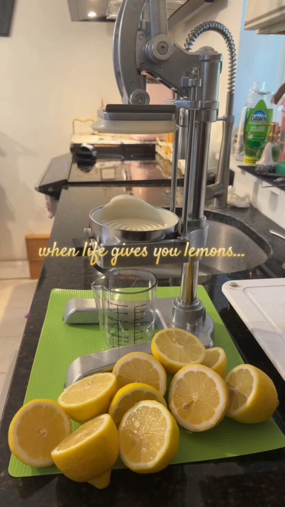 When life gives you lemons… make lemon drop martinis with an industrial press! 🍋🍸

In all honesty, I bought this beast strictly for my cocktails—the veggie-cutting inserts are just my cover story to justify keeping it on the kitchen counter. It makes juicing a whole batch of lemons so quick and effortless. I also juiced a pear the other day.. comment if you want to see my press or cut some other things!

#LTKHome #LTKfoodie #LTKdayinmylife