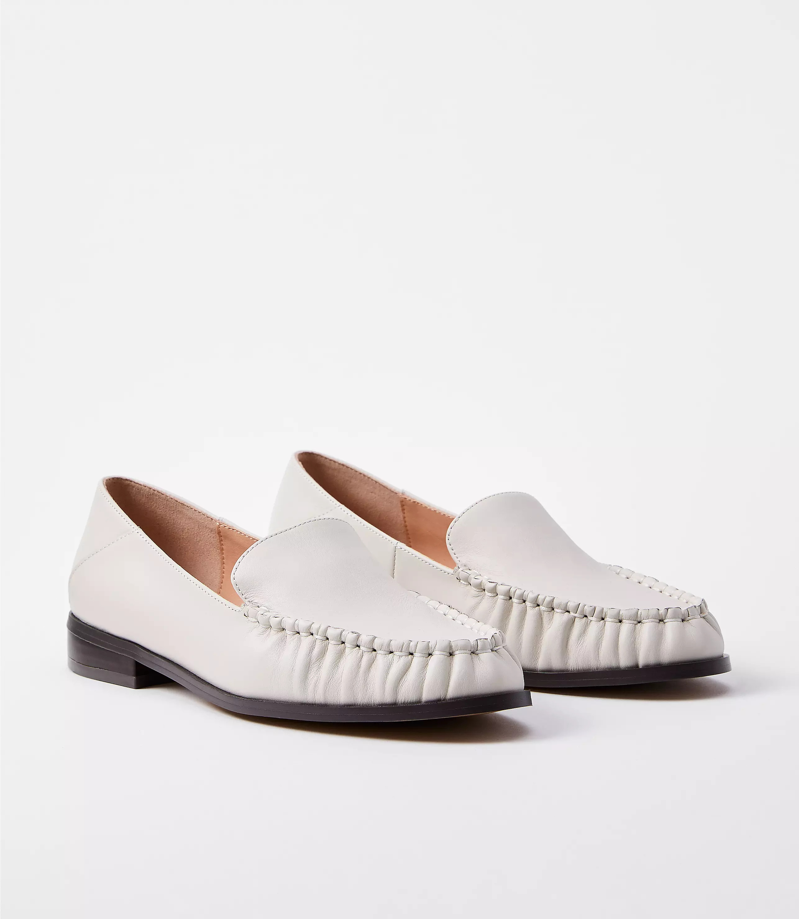 LOFT Versa Leather Loafers | LOFT