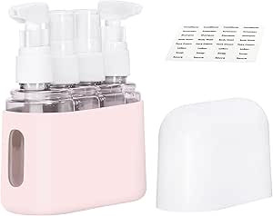 Travel Bottles Set, Mini Travel Size Containers For Toiletries 50ml Clear Plastic Airport Liquid ... | Amazon (UK)