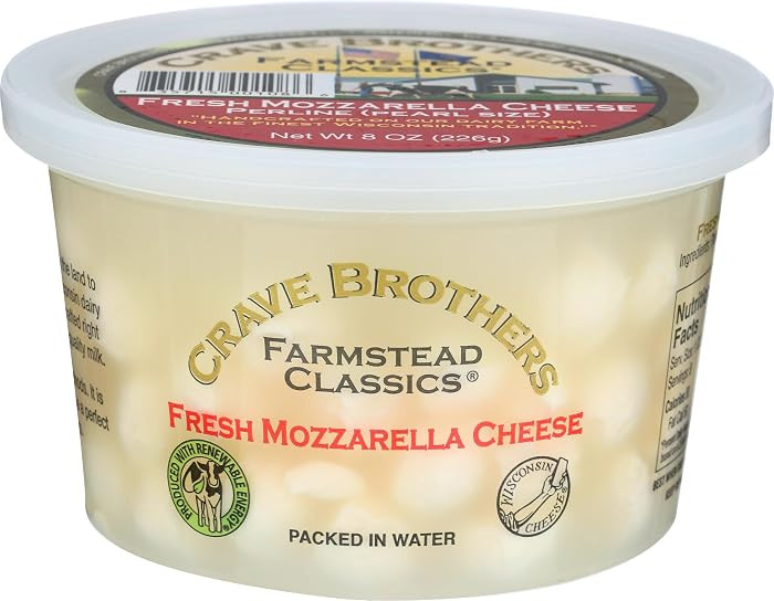 Crave Brothers Fresh Mozzarella Perline, 8 OZ | Amazon (US)