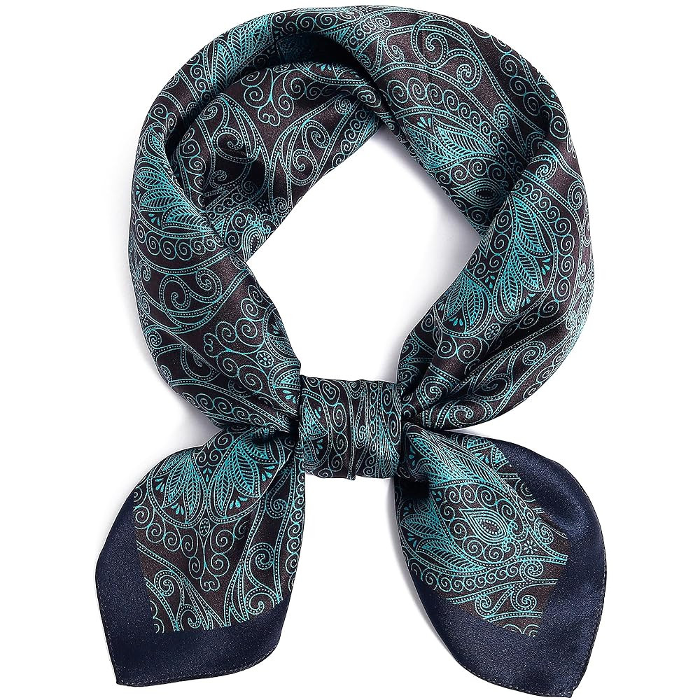 STARWHISPER 100% Pure Mulberry Silk Square Scarf27 x27 Lightweight Neckerchief Hair Scarf Headsca... | Amazon (US)