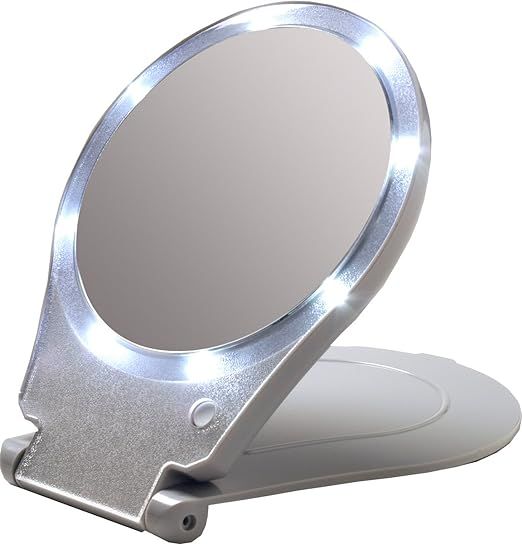 Floxite LED Lighted Travel and Home 10x Magnifying Mirror | Amazon (US)