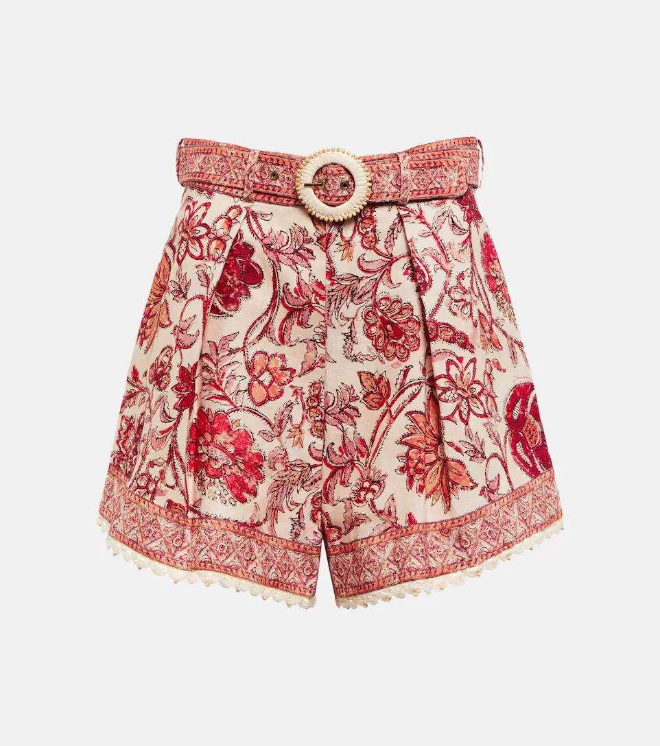 Vitali floral high-rise linen shorts | Mytheresa (US/CA)