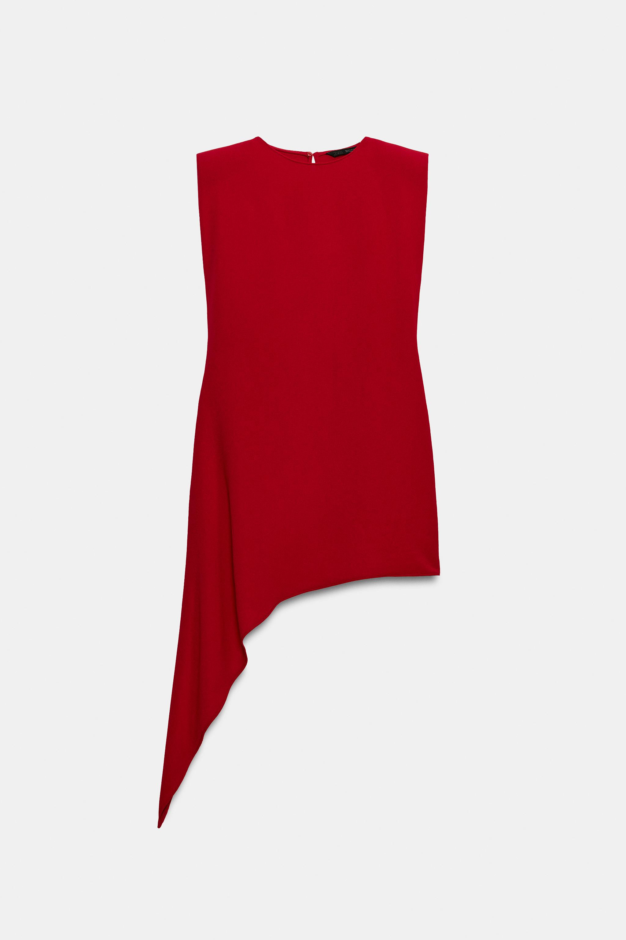 ASYMMETRIC SHOULDER PAD SHORT DRESS | Zara US