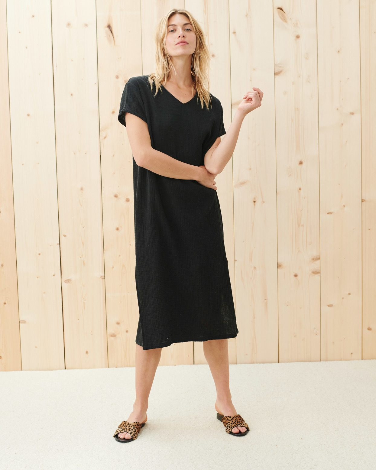Cypress Caftan Dress - Black | Jenni Kayne | Jenni Kayne