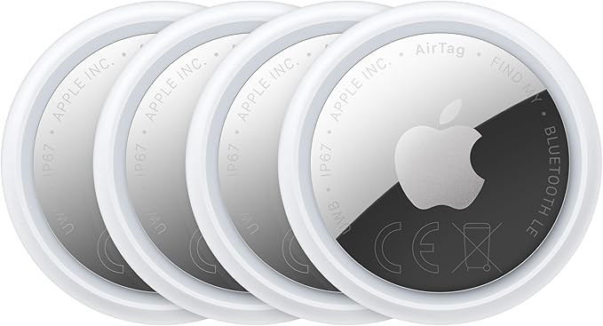 Apple AirTag 4 pack (2nd generation): Tracker for Keychain, Wallet and More; Locator with Sound; ... | Amazon (UK)