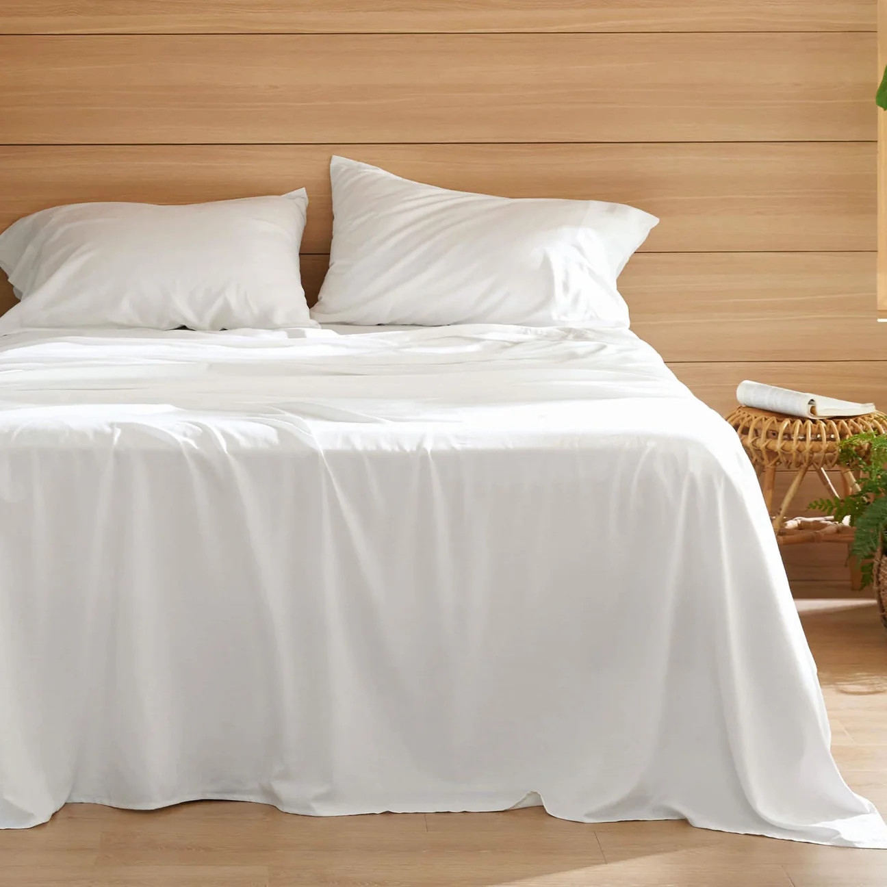 Rayon Derived from Bamboo and Linen Sheet Set | Bedsure