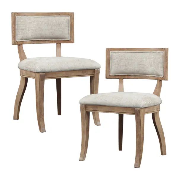 Madison Park Signature Marie Beige/ Light Natural Dining Chair Set of 2 - Set of 2 - beige/ light... | Bed Bath & Beyond