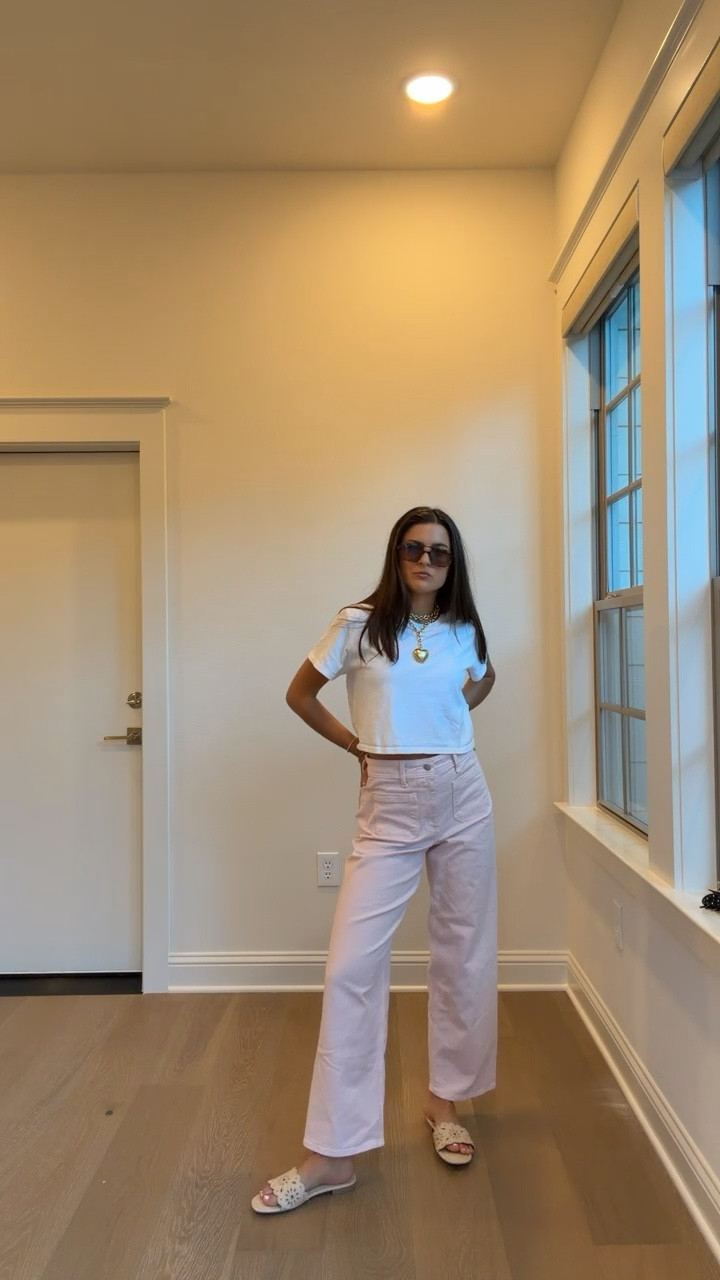 ootn !!! @Target high rise pink jeans size 4!
@Target slide sandals  
@daily drills cropped white tee 
@Shopbop  luv lou sunnies 




so many goodies for spring 🥳


























work ootd, workwear, spring outfit, transition outfit, white sweater, summer outfit, church outfit, date night 
labor day, memorial day, 4th of july, beach vacation, resort wear, cabo, hawaii, italy, spring trends, easter, bride, bachelorette, mother’s day, spring break, cabo, italy, summer, resort wear, easter, spring dresses, blue and brown, silver accessories, golf tournament, memorial day, travel outfit, white sandals, welcome party, brown purse, sunglasses, cover up, beach vacation, hawaii, mexico, vacation outfits beach, spring outfits 2026, spring dresses, 
easter dress women,  easter outfits women, date night outfits




what to wear

#LTKWorkWear
#LTKSpringTrends


#ltkvlog #ltku #ltkgrwm #ltkworkwear #ltkootd #ltktravel #ltksalealert



target circle week, spring fashion , target finds,


#LTKdayinmylife #LTKSeasonal #LTKSaleAlert