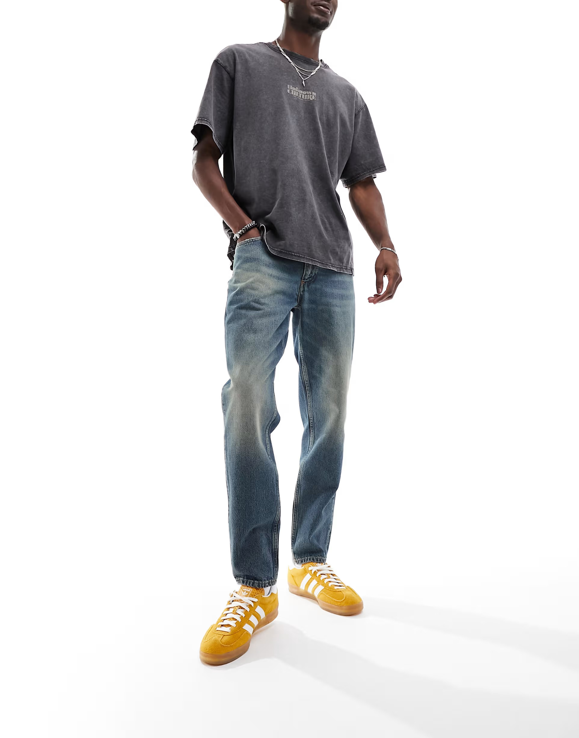 ASOS DESIGN classic rigid jeans in Y2K wash | ASOS (Global)