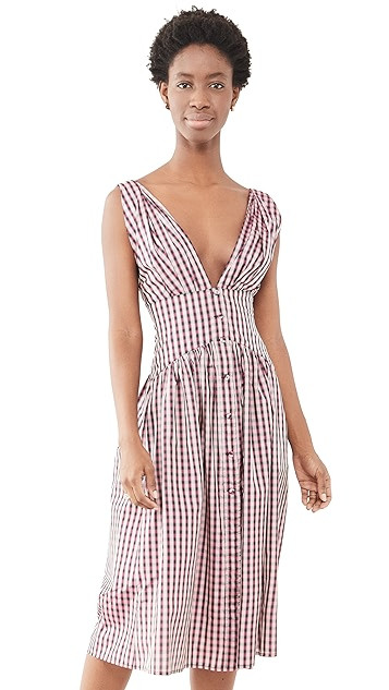 Vichy Taffeta Midi Dress | Shopbop