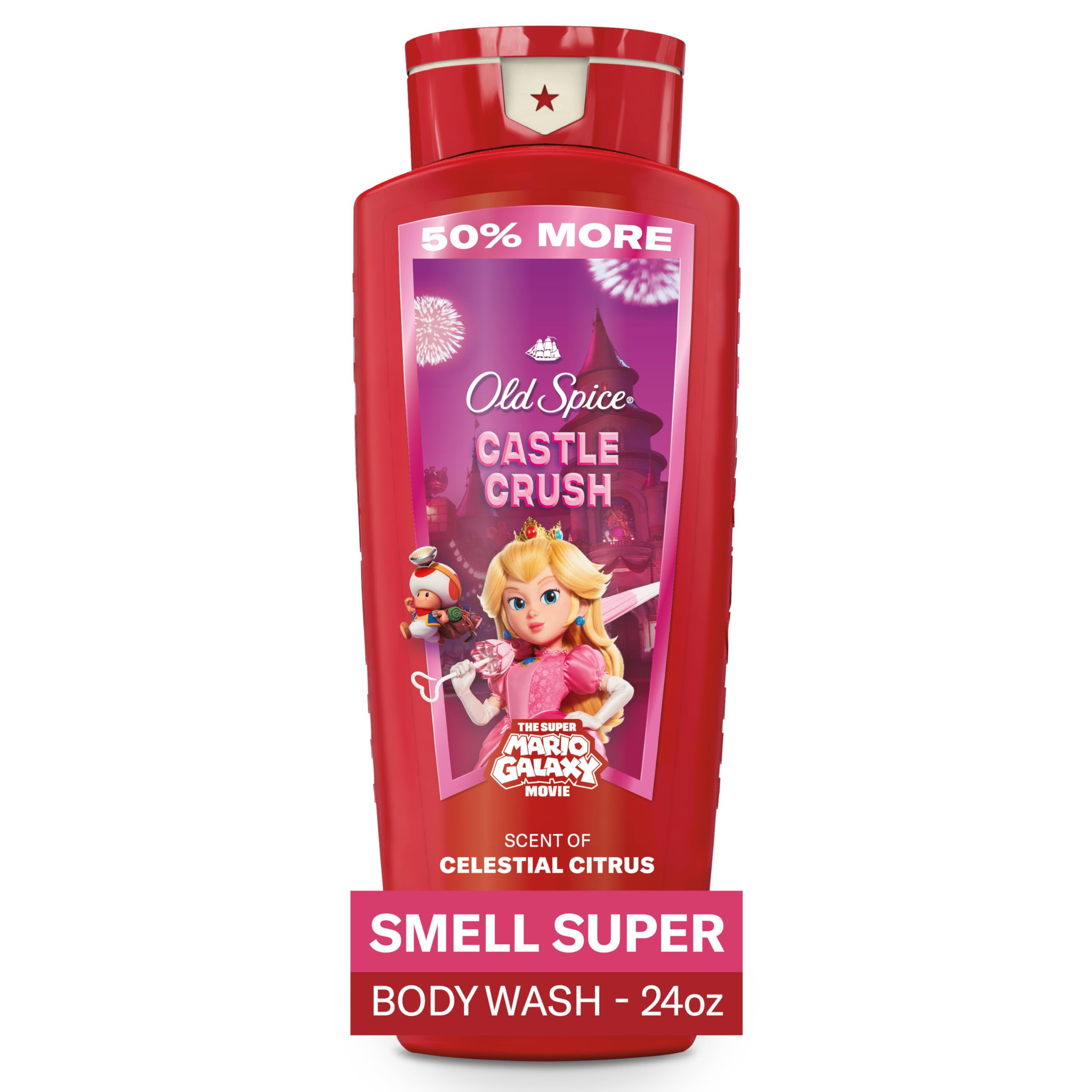 Old Spice Body & Face Wash for Men, x The Super Mario Galaxy Movie, 3X Defense, 24/7 Shower Fresh... | Amazon (US)