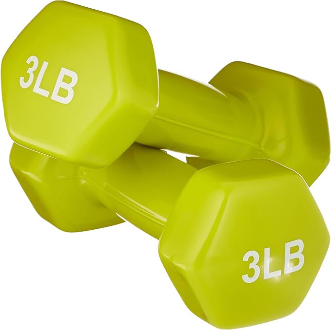 Amazon Basics Vinyl Coated Dumbbell Hand Weights | Amazon (US)