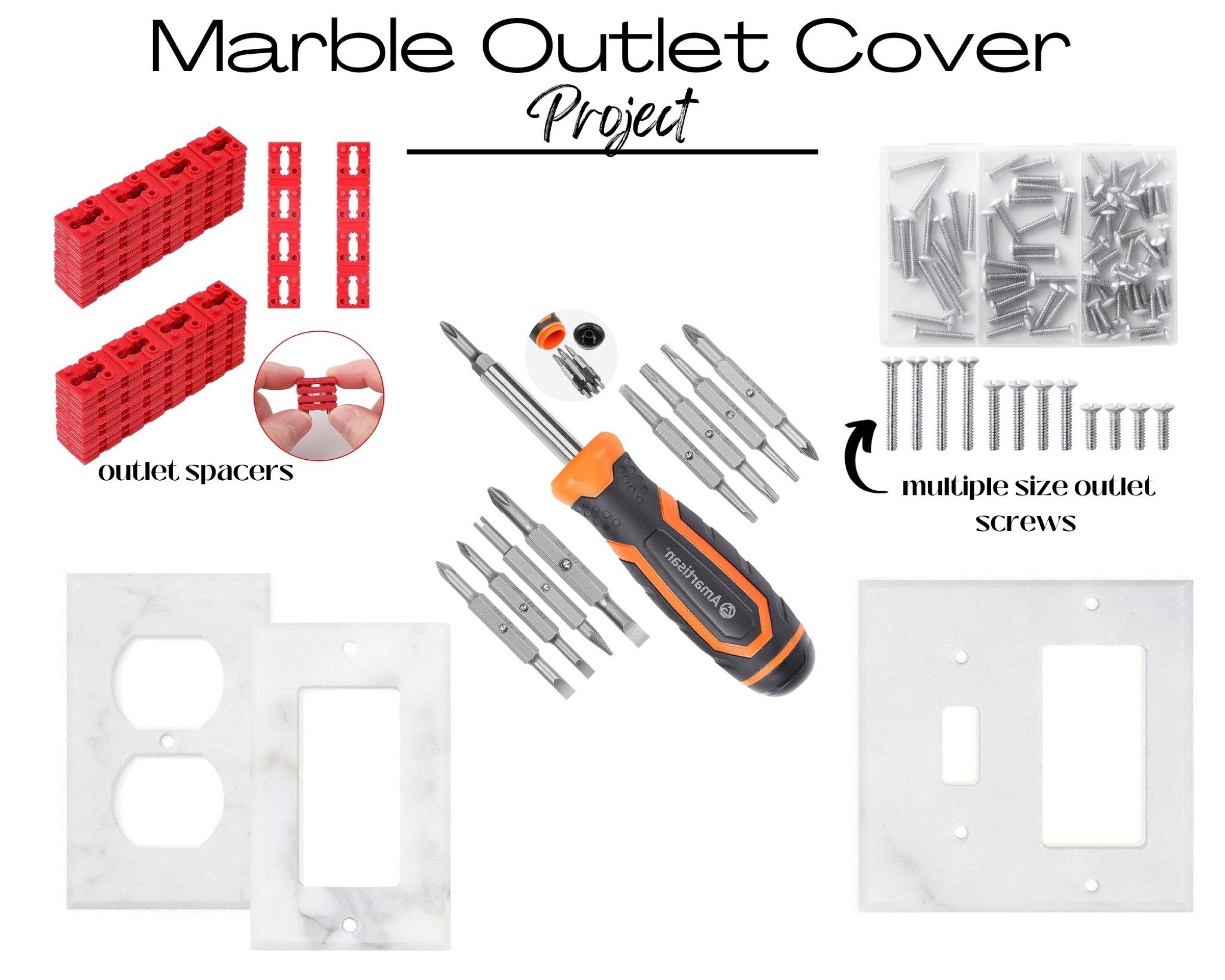 All the supplies you need to replace your outlet covers. #diyproject 

#LTKVideo