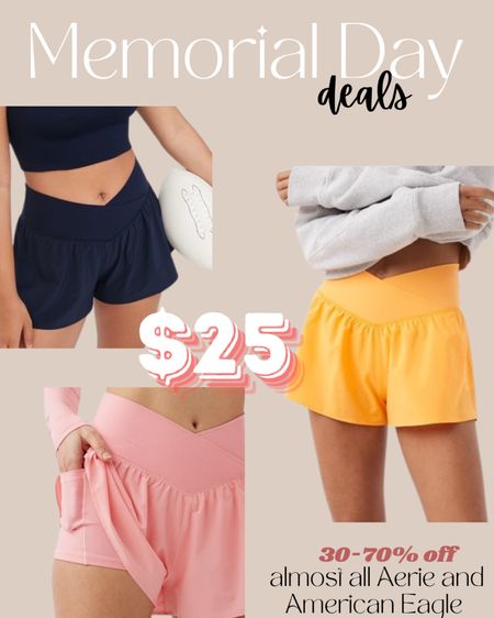 Memorial Day deals! Grab these Aerie shorts for only $25. 
I’ll be posting content all week. This deal is for Aerie and American Eagle. 30-70% off EVERYTHING. 

Aerie, aerie athletic wear, shorts, flowy shorts, sales, Memorial Day deals, Memorial Day sale, deal of the day, daily deals, sale finds, sale alert, travel outfit, beach outfit, causal outfit, summer outfit
#sale #aerie #dailydeals 

#LTKTravel #LTKFindsUnder50 #LTKSaleAlert