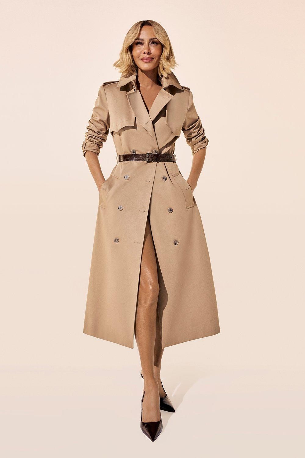 Tailored Belted Trench Coat | Karen Millen UK + IE + DE + NL