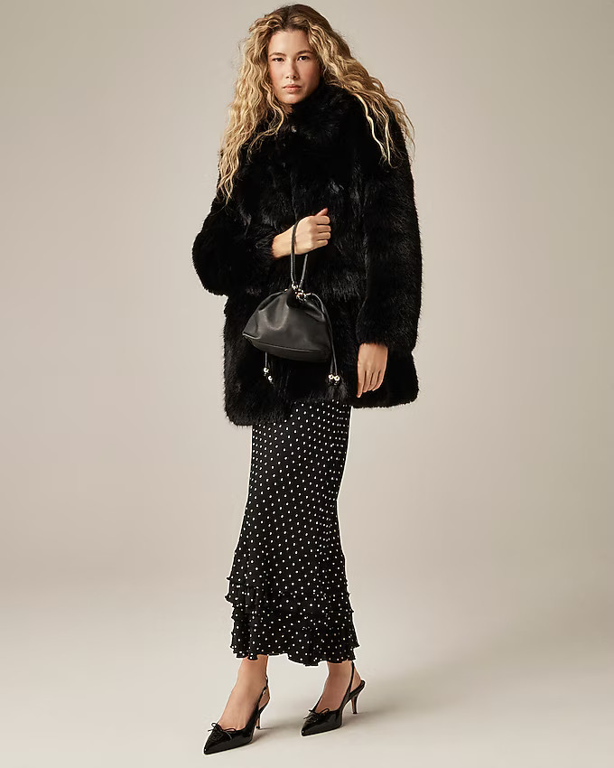 Faux-fur coat | J. Crew US
