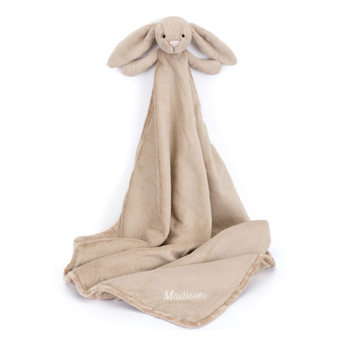 Personalized Bashful Beige Bunny Blankie | Jellycat US