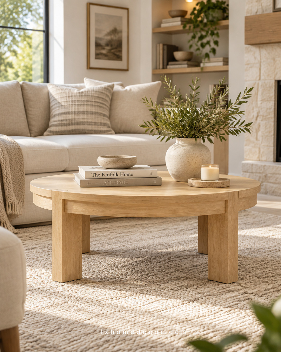 Loving this cozy coffee table moment 🤍

This light wood table adds the perfect warm, natural touch to the room while keeping the space feeling calm and inviting. I love how it pairs with neutral textures, soft tones, and a modern organic style that feels effortless and timeless.

Shop the look below 🤍 

 #LTKOver40 #LTKHome #LTKSaleAlert