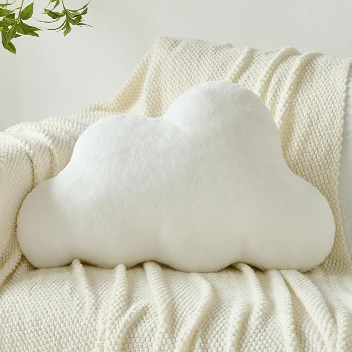 Cloud Pillows, Decorative Throw Pillow with Soft Plush for Couch Bed, Cloud Shaped Pillow Room De... | Amazon (US)