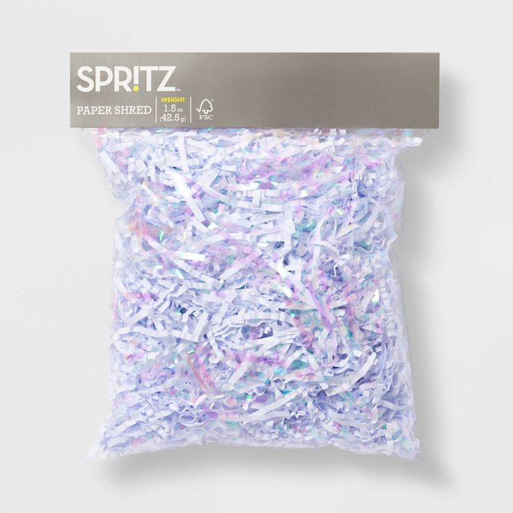 Iridescent Paper Shred White - Spritz™ | Target
