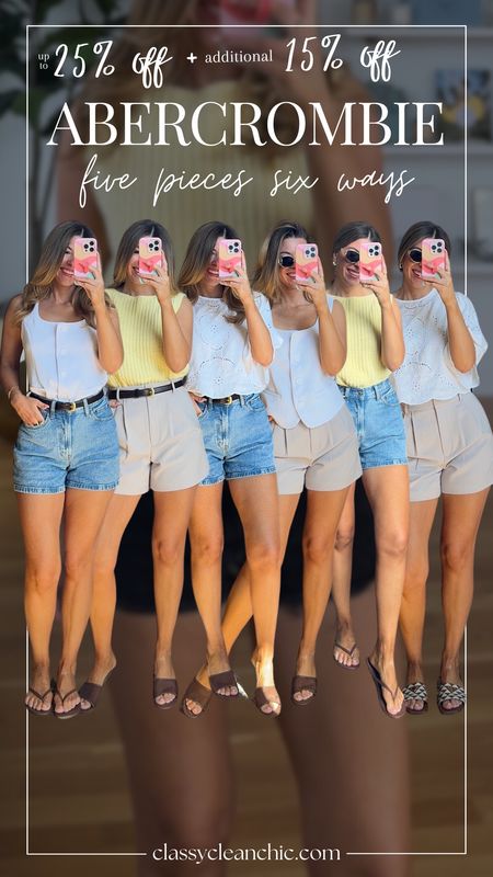 Most loved shorts on sale!!
25% off Abercrombie shorts sale and denim shorts plus an additional 15% off  with code: AFSHORTS this weekend only 
wear my usual size 26
@abercrombie #abercrombiepartner

#LTKFindsUnder100 #LTKSaleAlert #LTKStyleTip
