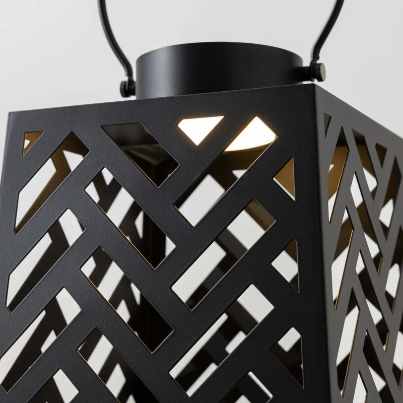 Black LED Lantern | Modern Locke