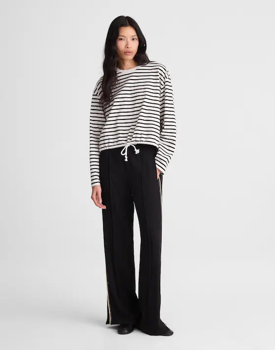 The Perfect Tie-Waist Tee in Allday Jersey | Madewell