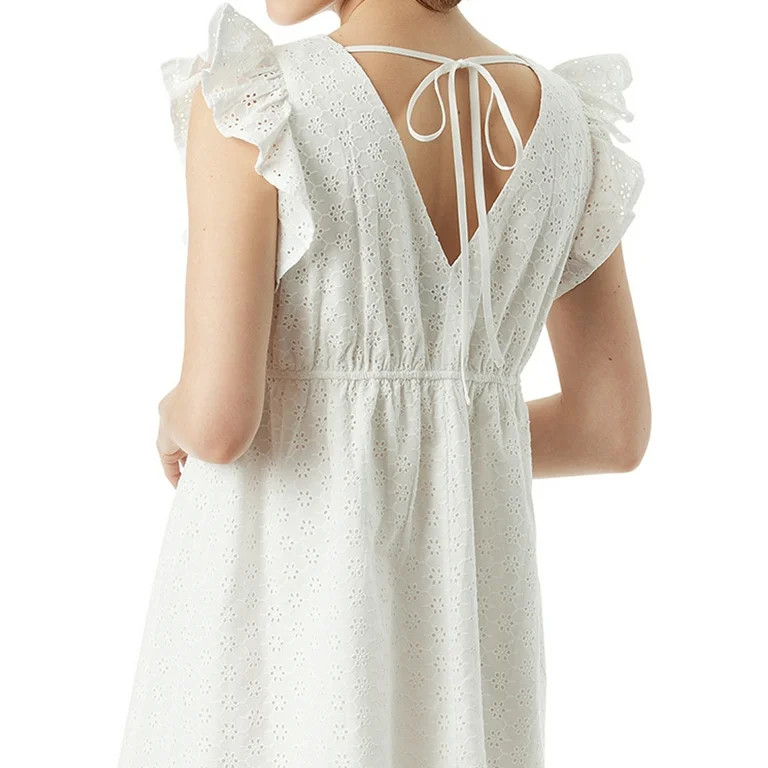 Jessica Simpson Women's Baby Doll V Neck Dress | Walmart (US)