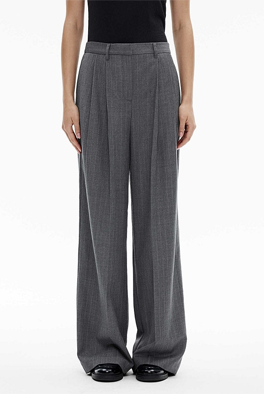 Wool Blend Pinstripe Trouser | Witchery (AU)