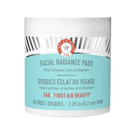 First Aid Beauty Facial Radiance Pads with Glycolic + Lactic Acids – Daily Exfoliating Pads with AHA | Walmart (US)